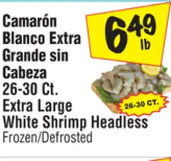 El Super Extra Large White Shrimp offer