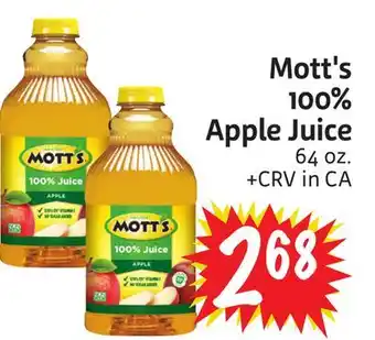 Foodmaxx Mott's 100% Apple Juice offer