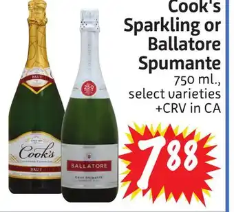 Foodmaxx Cook's Sparkling or Ballatore Spumante offer