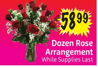 Foodmaxx Dozen Rose Arrangement offer