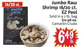 Foodmaxx Jumbo Raw Shrimp 16/20 ct. EZ Peel offer