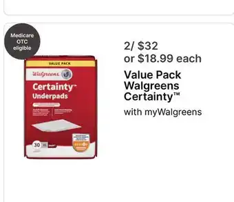 Walgreens Walgreens Certainty offer