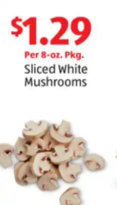 Aldi Sliced White Mushrooms offer