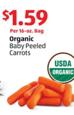 Aldi Organic Baby Peeled Carrots offer