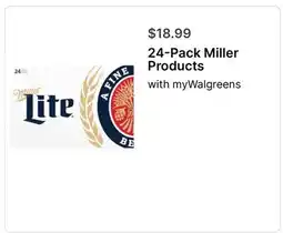 Walgreens 24-Pack Miller Products offer