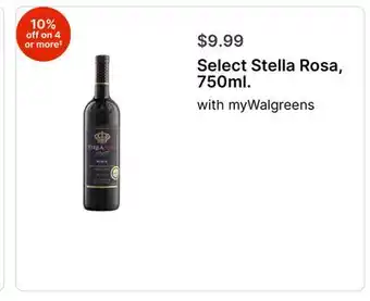 Walgreens Select Stella Rosa offer