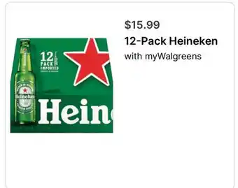 Walgreens 12-Pack Heineken offer