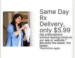 Walgreens Same Day Rx Delivery offer