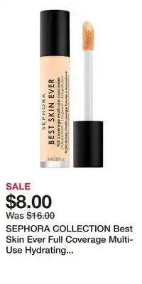 Kohl's SEPHORA COLLECTION Best Skin Ever Full Coverage Multi-Use Hydrating Concealer offer