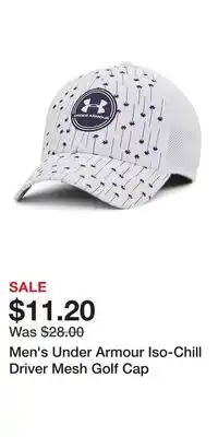 Kohl's Men's Under Armour Iso-Chill Driver Mesh Golf Cap offer