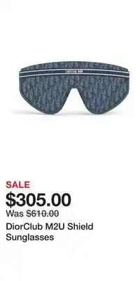 Nordstrom DiorClub M2U Shield Sunglasses offer