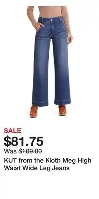 Nordstrom KUT from the Kloth Meg High Waist Wide Leg Jeans offer