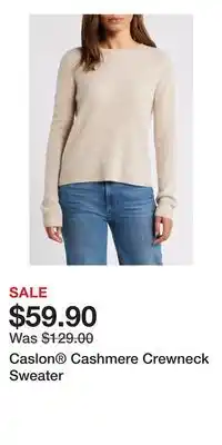 Nordstrom Caslon Cashmere Crewneck Sweater offer