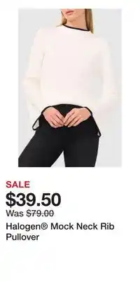 Nordstrom Halogen Mock Neck Rib Pullover offer