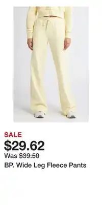 Nordstrom BP. Wide Leg Fleece Pants offer