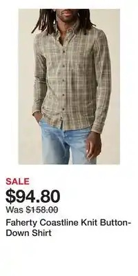 Nordstrom Faherty Coastline Knit Button-Down Shirt offer