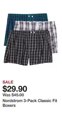 Nordstrom Nordstrom 3-Pack Classic Fit Boxers offer