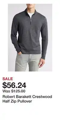 Nordstrom Robert Barakett Crestwood Half Zip Pullover offer