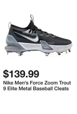 Dick's Sporting Goods Nike Men's Force Zoom Trout 9 Elite Metal Baseball Cleats offer