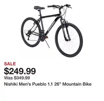 Dick's Sporting Goods Nishiki Men's Pueblo 1.1 26 Mountain Bike offer