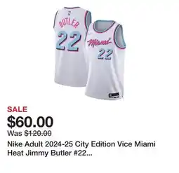 Dick's Sporting Goods Nike Adult 2024-25 City Edition Vice Miami Heat Jimmy Butler #22 Swingman Jersey offer