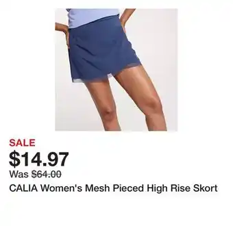 Dick's Sporting Goods CALIA Women's Mesh Pieced High Rise Skort offer