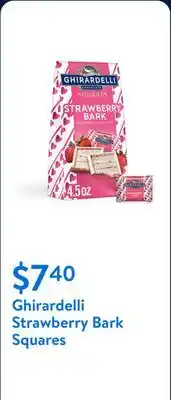 Walmart Ghirardelli Strawberry Bark Squares offer