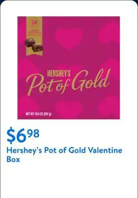 Walmart Hershey's Pot of Gold Valentine Box offer