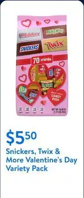 Walmart Snickers, Twix & More Valentine's Day Variety Pack offer