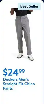 Walmart Dockers Men's Straight Fit Chino Pants offer