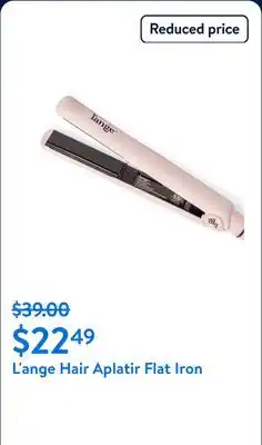 Walmart L'ange Hair Aplatir Flat Iron offer