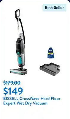 Walmart BISSELL CrossWave Hard Floor Expert Wet Dry Vacuum offer