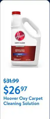 Walmart Hoover Oxy Carpet Cleaning Solution offer