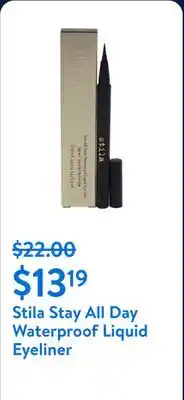 Walmart Stila Stay All Day Waterproof Liquid Eyeliner offer