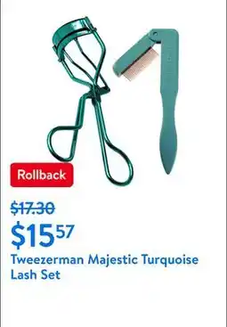 Walmart Tweezerman Majestic Turquoise Lash Set offer