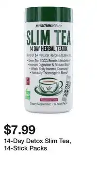 Big Lots 14-Day Detox Slim Tea, 14-Stick Packs offer