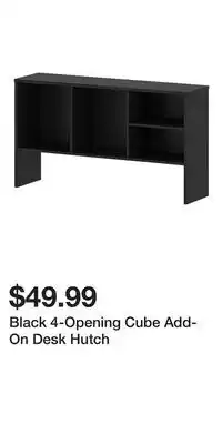 Big Lots Black 4-Opening Cube Add-On Desk Hutch offer