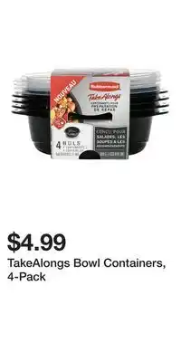 Big Lots TakeAlongs Bowl Containers, 4-Pack offer