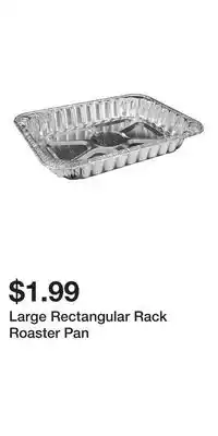 Big Lots Large Rectangular Rack Roaster Pan offer