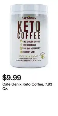 Big Lots Café Genix Keto Coffee, 7.93 Oz offer