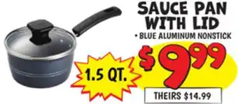 Ollie's SAUCE PAN WITH LID offer