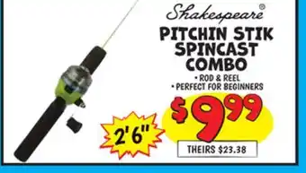 Ollie's PITCHIN STIK SPINCAST COMBO offer