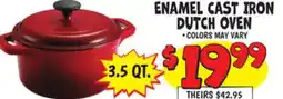 Ollie's ENAMEL CAST IRON DUTCH OVEN offer