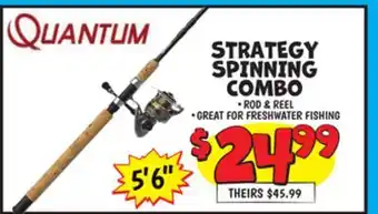 Ollie's STRATEGY SPINNING COMBO offer