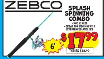 Ollie's 6' SPLASH SPINNING COMBO offer