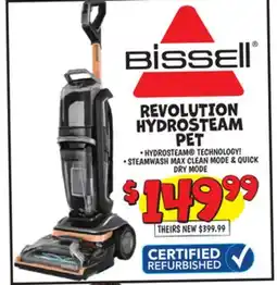 Ollie's BISSELL REVOLUTION HYDROSTEAM PET offer