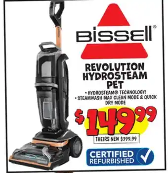 Ollie's BISSELL REVOLUTION HYDROSTEAM PET offer