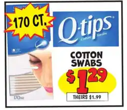 Ollie's Q-TIPS COTTON SWABS offer