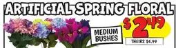 Ollie's MEDIUM BUSHES ARTIFICIAL SPRING FLORAL offer