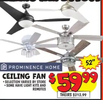 Ollie's PROMINENCE HOME CEILING FAN offer